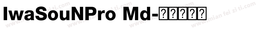 IwaSouNPro Md字体转换